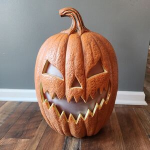 22" Blow Mold Haunted Pumpkin Animated Sounds Motion Activated Halloween Prop